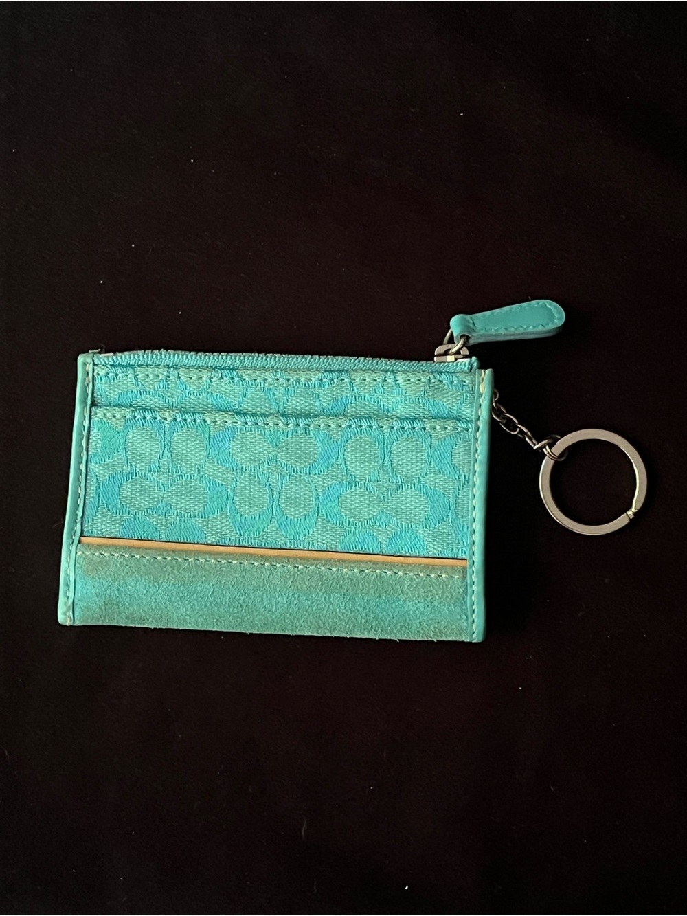 Coach Vintage Y2K Mini Skinny ID Case Zip Card Case